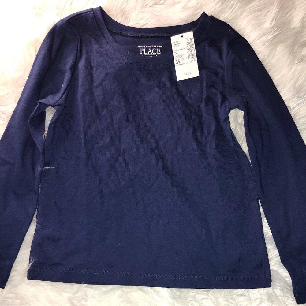 NEW Navy Blue Children Place Long Sleeve Shirt